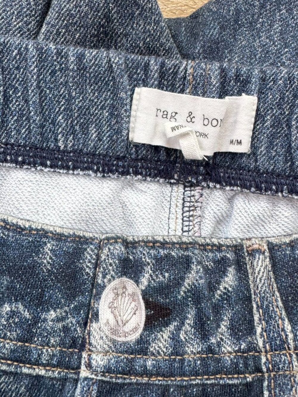 Rag & Bone Miramar Jogger Pants Sweatpant Jeans Blue Medium - Picture 6 of 12